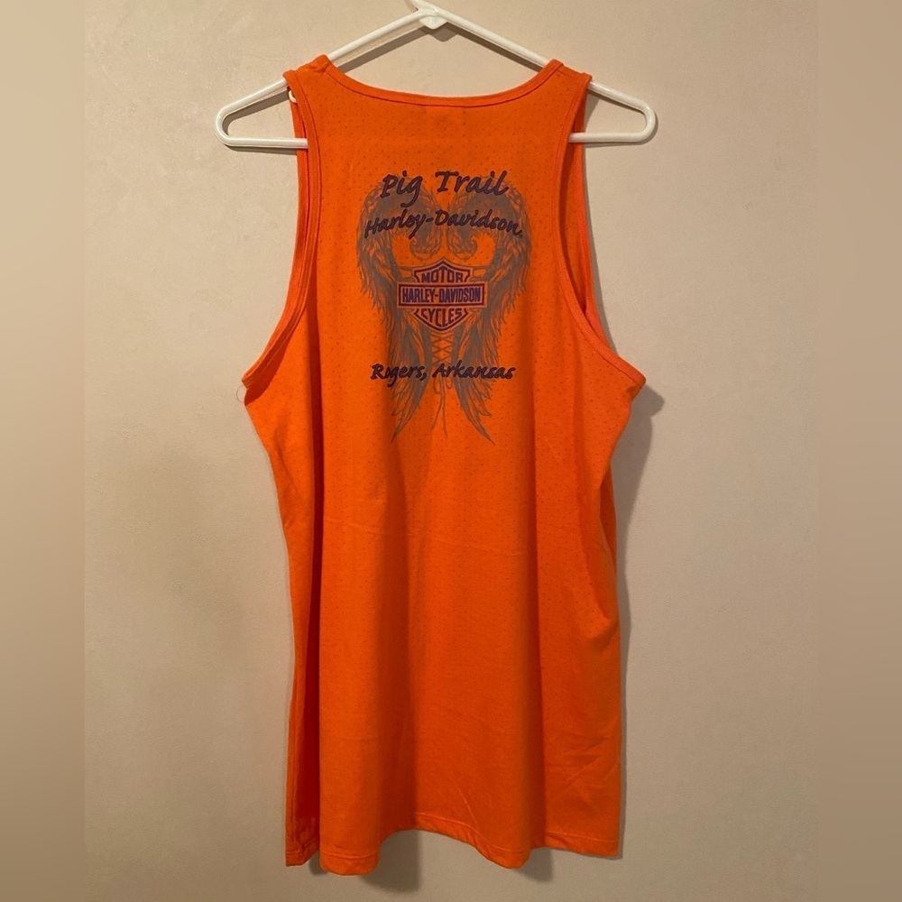 Harley Davidson women’s Tank The Pig Trail size XL - Picture 3 of 4